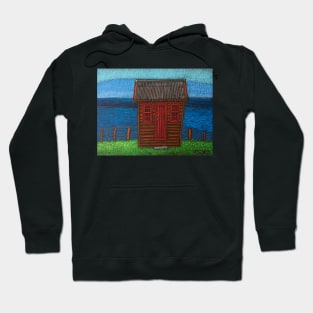 Shed by the Sea - Matanaka, Otago, New Zealand Hoodie